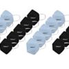Kawach Mask - Reusable & Washable Face Mask | Made in India - IIT Delhi Startup | 5 Layer Easy to Breath & Universal Size - Pack of 30 - Black & Blue