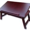 Shopme Store Wooden Table Full Foldable Multipurpose Laptop/Study/Bed Table Multifunction Lap Tablet Desk Made in India
