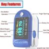 Reelom rox 1100 Fingertip Pulse Oximeter Digital LED Screen Blood Oxygen Saturation Monitor, SpO2 and Heart Rate Monitoring Made in India with 6 Month Warranty - Image 5