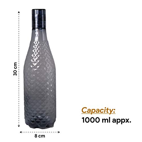Wonder Magna Fridge Bottle Set, Grey Color Set of 3 Bottles, Made in India, KBS00068