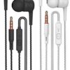 Meyaar SPN【2Pack】 Made in India Earbuds Headphones with Microphone 2 Pack, Earbuds Wired Stereo Earphones in-Ear Headphones Bass Earbuds, for All Smartphones(Black & White)