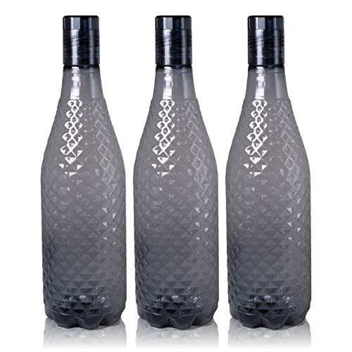Wonder Magna Fridge Bottle Set, Grey Color Set of 3 Bottles, Made in India, KBS00068