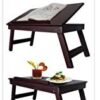 Shopme Store Wooden Table Full Foldable Multipurpose Laptop/Study/Bed Table Multifunction Lap Tablet Desk Made in India - Image 3
