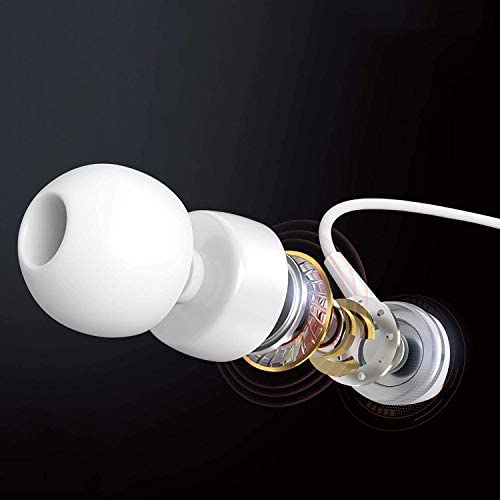 Meyaar Pack of 3 Made in India Headset SP-27 Wired in Ear Headphones 3 Pack (2 White, 1 Black)