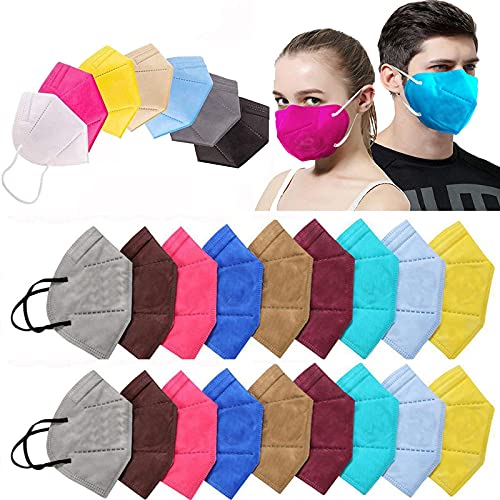 Ace N King N95/KN95 Anti Pollution Dust Face Mask for Kids,Adults,Men & Women Outdoor Protection with 5 Layer Filtration Made in India – Pack of 100 (Mix Colors)