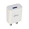 pTron Volta 12W Single USB Smart Charger, Made in India, BIS Certified, Fast Charging Power Adaptor Without Cable for All iOS & Android Devices - (White)