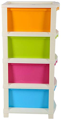 Primelife Plastic 4 XL Modular Drawer Modular Storage Organizer & Storage Box – Made In India (4 XL – Multicolor)