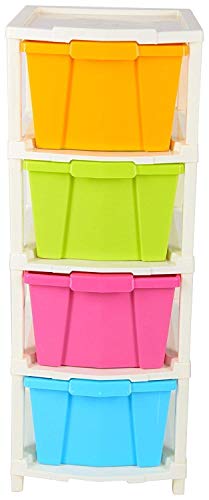 Primelife Plastic 4 XL Modular Drawer Modular Storage Organizer & Storage Box – Made In India (4 XL – Multicolor)