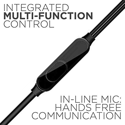 Meyaar Abhinandan Made in India Earbuds Stereo Headphones High Definition, Wired Earphones with Multifunctional Mic Metal Wired Earphone for Android, Mp3 Players,Tablet Laptop (Black)
