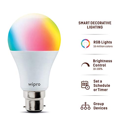 Wipro 9-Watt B22 WiFi Enabl...