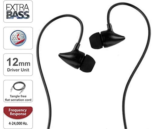 Meyaar Abhinandan Made in India Earbuds Stereo Headphones High Definition, Wired Earphones with Multifunctional Mic Metal Wired Earphone for Android, Mp3 Players,Tablet Laptop (Black)