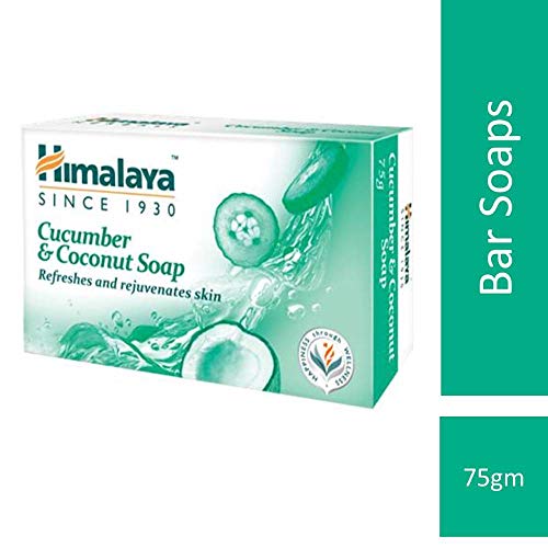 Himalaya Herbals Refreshing Cucumber Soap & Coconut Soap, 75gm