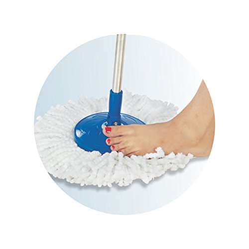 Gala Spin Mop Extendable Handle/Stick Rod with Microfiber Refill (150750)