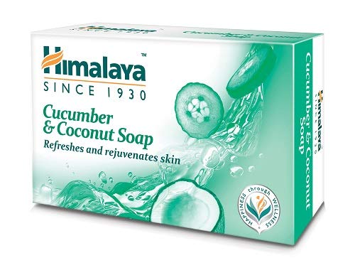 Himalaya Herbals Refreshing Cucumber Soap & Coconut Soap, 75gm