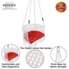 Patiofy Made in India Premium Swing Chair for Adults, Kids Hammock-Hanging Chair Swing with Free Cushion and Accessories (White) - Image 7