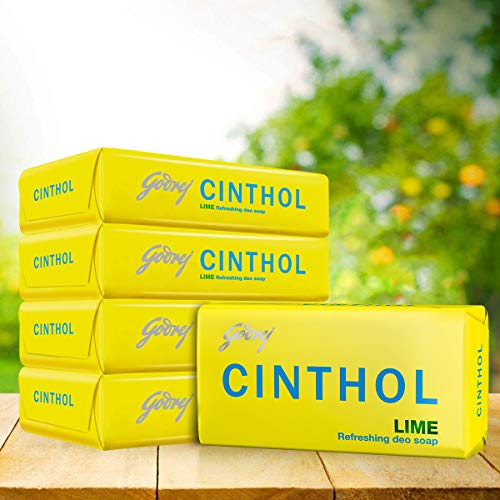 Cinthol Lime Bath Soap 100g (Pack of 4) + 100g FREE