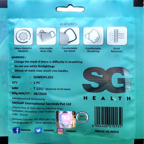 SG Health N-95 Face Mask (P...