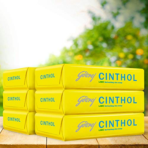 Cinthol Lime Bath Soap – 99.9% Germ Protection, 100g (Pack of 6)