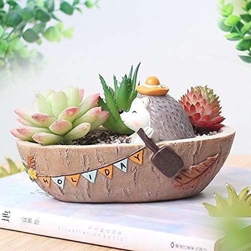 Resin Pot Pack of 4 Owl Tre...