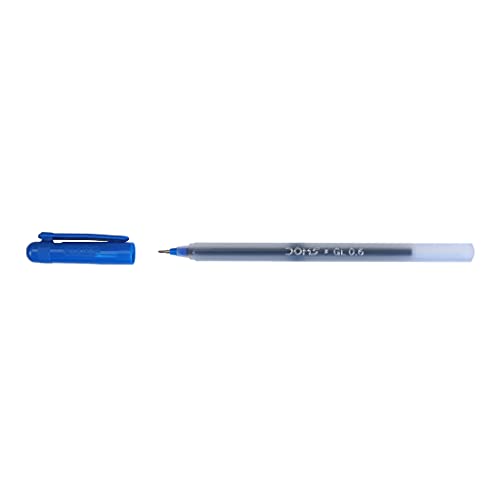 DOMS DF 0.6 GL Ball Point Pens (Blue,Pack of 20 x 4 Set)