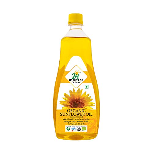 24 Mantra Organic Expeller Pressed Sunflower Oil 1Litre