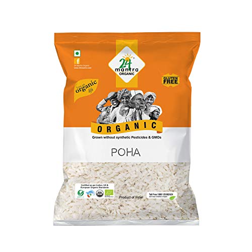 24 Mantra Organic Poha (Flattened Rice/Atukulu), 500g