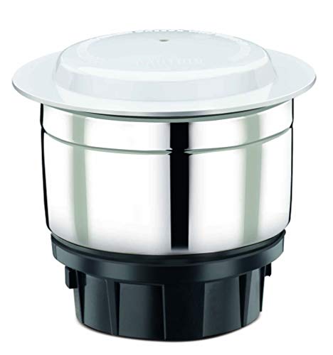 Bajaj GX-1 500W Mixer Grinder with 2 in 1 Function Blade, 3 Jars, White