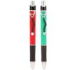 Oculus 1616-1617 Dr. Clip Red & Green Plastic ABS Body with Rubber Grip. Fitted with German Blue ink Refill. Set of 2 Pens. - Image 3