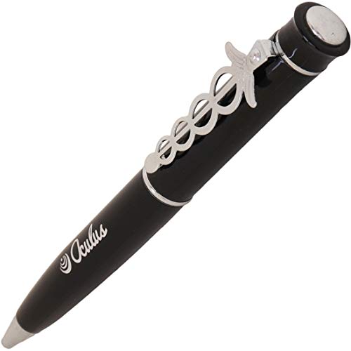 Oculus Swag 1922 Designer Metallic Pen Fitted with Germany Made Refill Presented in Gift Box for Doctors Medico Nurses (Black)
