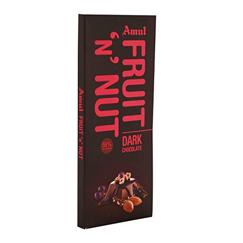Amul Dark Chocolate Bar – Fruit N Nut, 150g