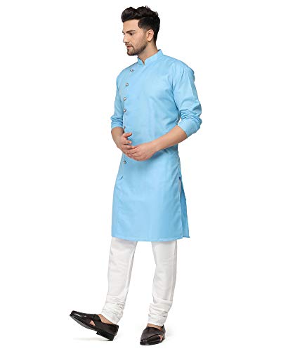 RYLEN Men Kurta and Pyjama Set Cotton