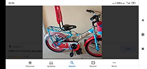Hero Cycles 16T Champion Cycle for Kids (Blue/Yellow, 11.4” Frame, 4 to 7 Years)