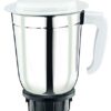 Bajaj GX-1 500W Mixer Grinder with 2 in 1 Function Blade, 3 Jars, White - Image 3