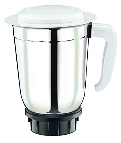 Bajaj GX-1 500W Mixer Grinder with 2 in 1 Function Blade, 3 Jars, White