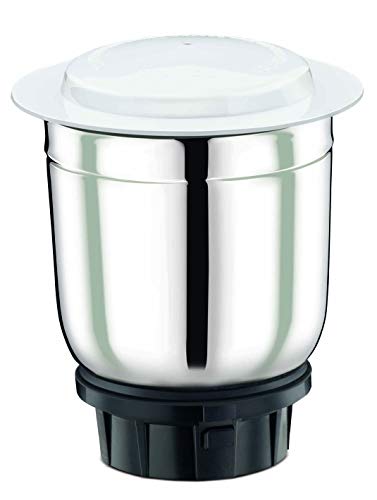 Bajaj GX-1 500W Mixer Grinder with 2 in 1 Function Blade, 3 Jars, White