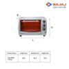 Bajaj Majesty 2800 TMCSS 28-Litre Oven Toaster Grill (Silver) - Image 5