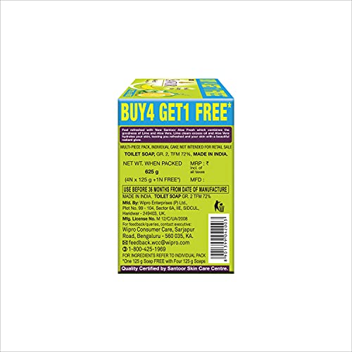 Santoor Aloe Fresh Soap wit...