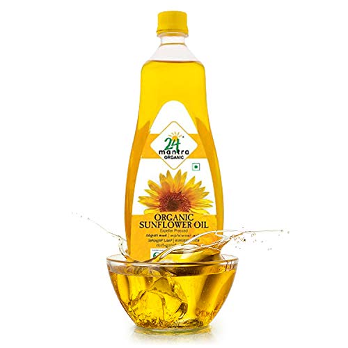 24 Mantra Organic Expeller Pressed Sunflower Oil 1Litre