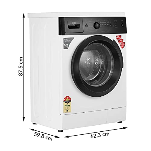 IFB 6 kg 5 Star Fully-Automatic Front Loading Washing Machine (Diva Aqua BX, White|Black matte, Aqua Energie,Crescent Moon Drum,Laundry Add,In-built heater )