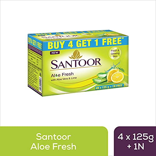 Santoor Aloe Fresh Soap wit...
