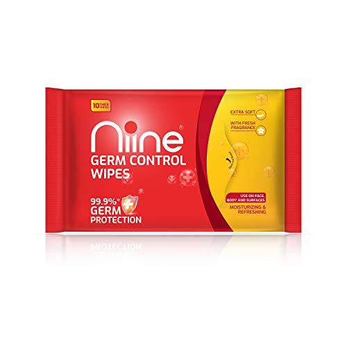 NIINE Germ Control Wipes fo...