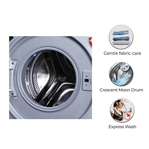 IFB 6 kg 5 Star Fully-Automatic Front Loading Washing Machine (Diva Aqua BX, White|Black matte, Aqua Energie,Crescent Moon Drum,Laundry Add,In-built heater )