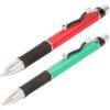 Oculus 1616-1617 Dr. Clip Red & Green Plastic ABS Body with Rubber Grip. Fitted with German Blue ink Refill. Set of 2 Pens. - Image 2