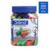 Doms Non-Toxic Dust Free Coloured Erasers Jar Pack Set (Pack of 100 x 4 Set), Multicolor (Model Number: DM3438P4) - Image 2