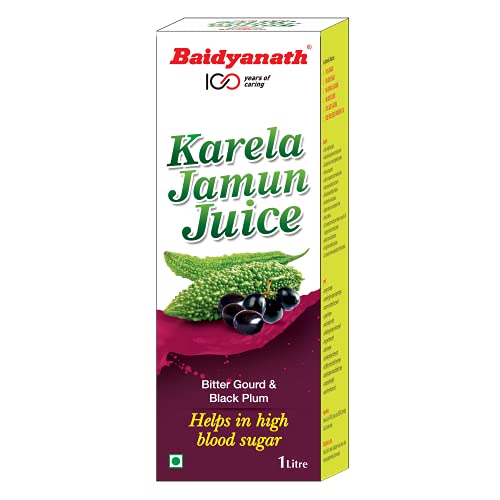 Baidyanath Karela Jamun Juice – Helps Maintain Healthy Sugar Levels – 1L
