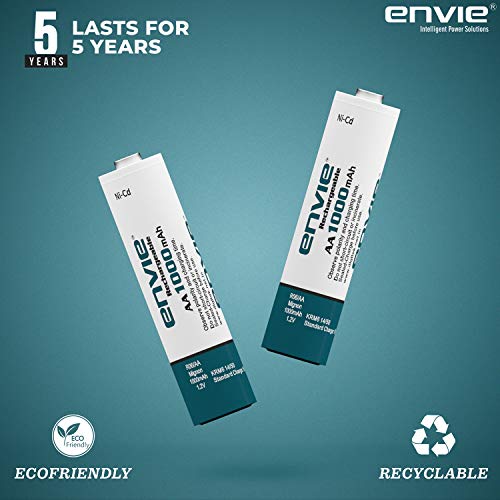 Envie AA 1000 4PL Ni-CD Rechargeable Battery (White)