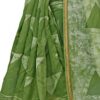 SOURBH Women's Cotton Blend Triangle Shibori Pattern Printed Saree with Blouse Piece - Image 6