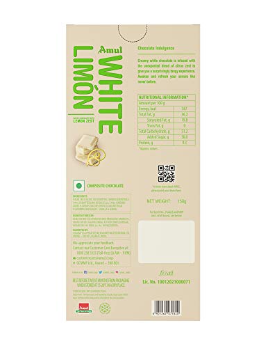 Amul White Limon Chocolate Pack of 3