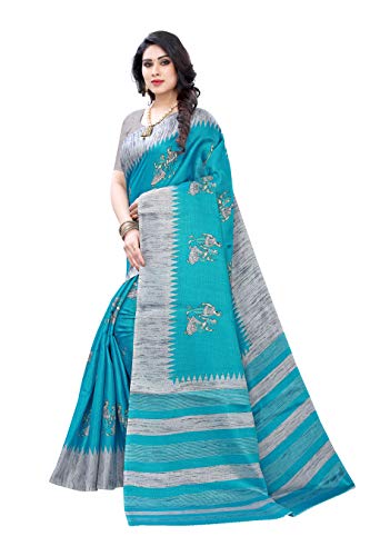 Yashika Women’s Woven Khadi Silk Saree with Blouse Piece