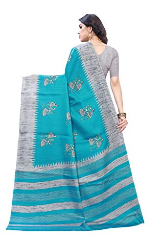 Yashika Women’s Woven Khadi Silk Saree with Blouse Piece